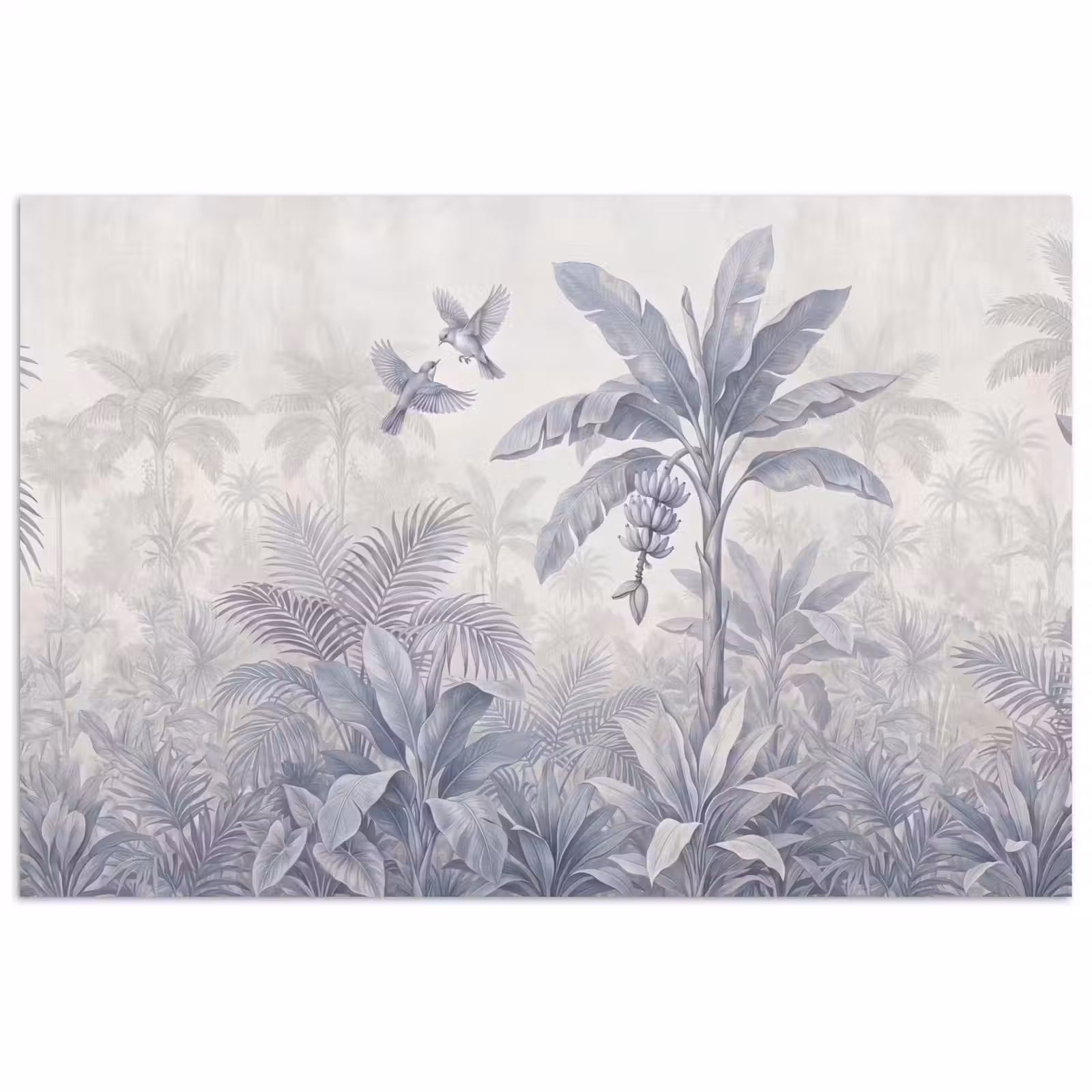 Poster - Natuur - Vogel - Jungle - Illustratie - Blauw — 1