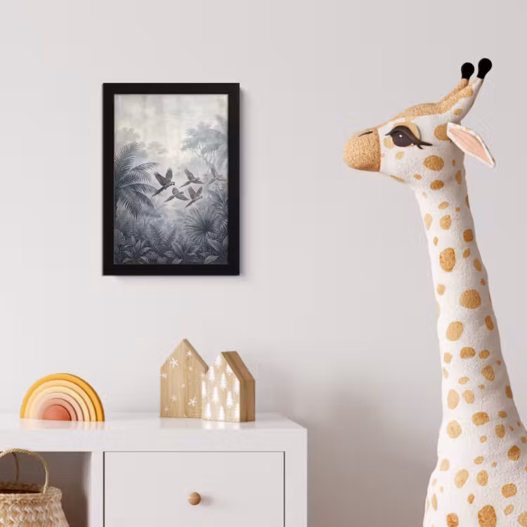 Poster met lijst - Vogel - Vliegend - Jungle - Vintage - Dieren — 5