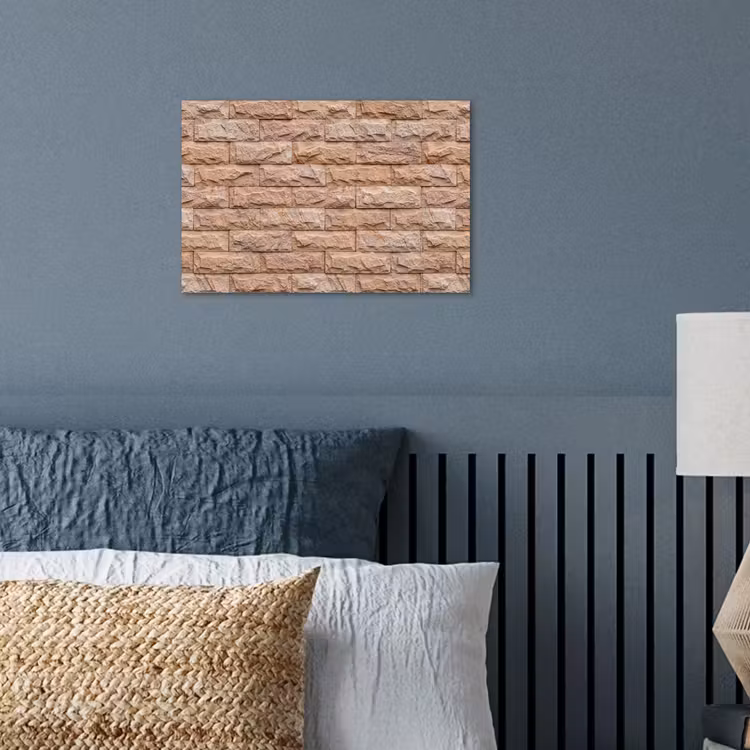 Poster - Muur - Steen - Ruw - Textuur - Beige — 3
