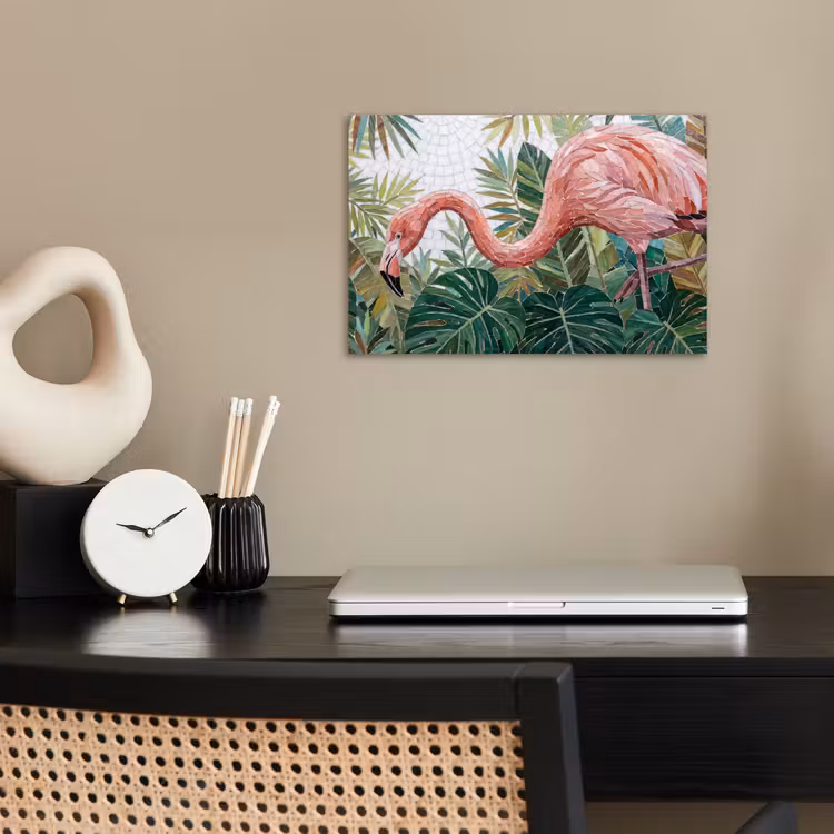 Poster - Natuur - Bladeren - Abstract - Groen - Vogel — 2