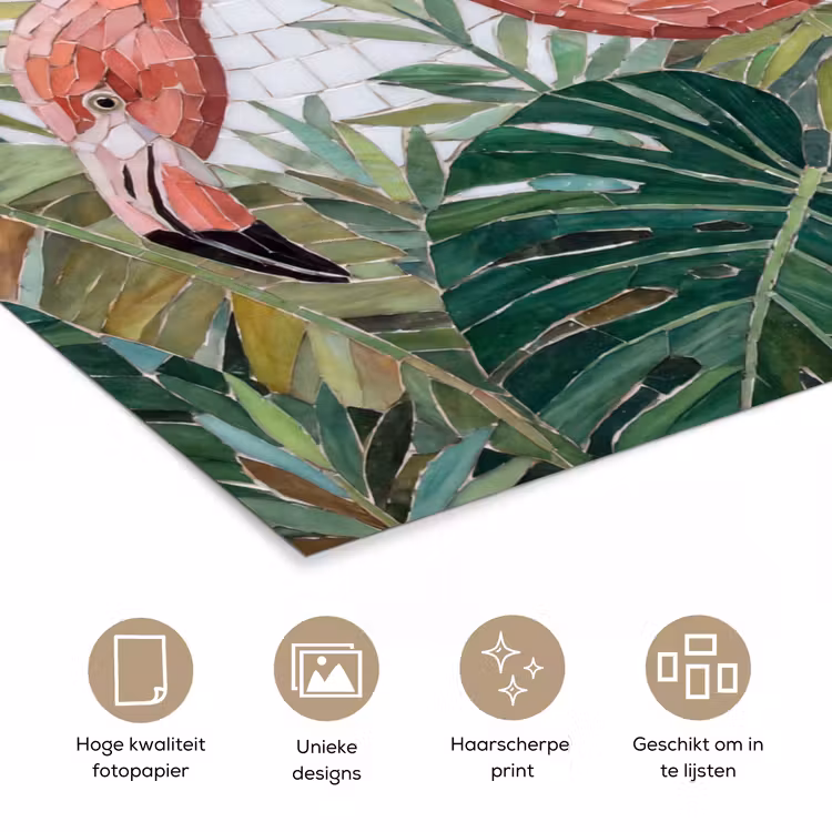 Poster - Natuur - Bladeren - Abstract - Groen - Vogel — 5