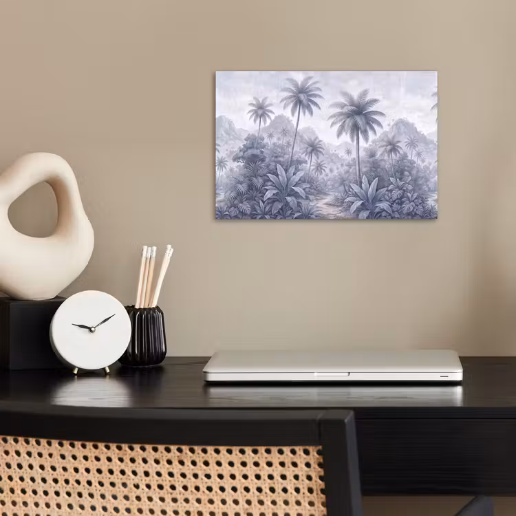 Poster - Natuur - Boom - Tropisch - Landschap - Blauw — 2