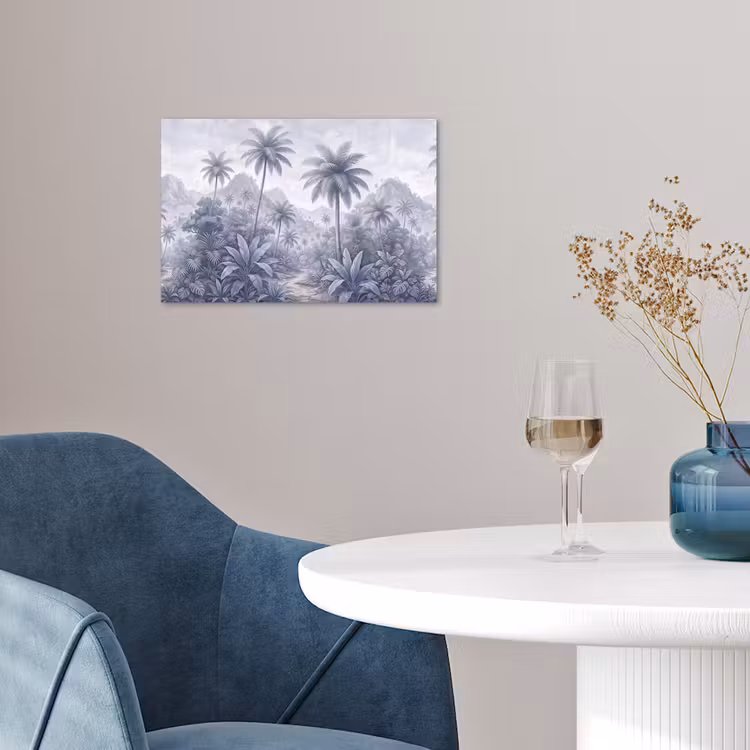 Poster - Natuur - Boom - Tropisch - Landschap - Blauw — 4
