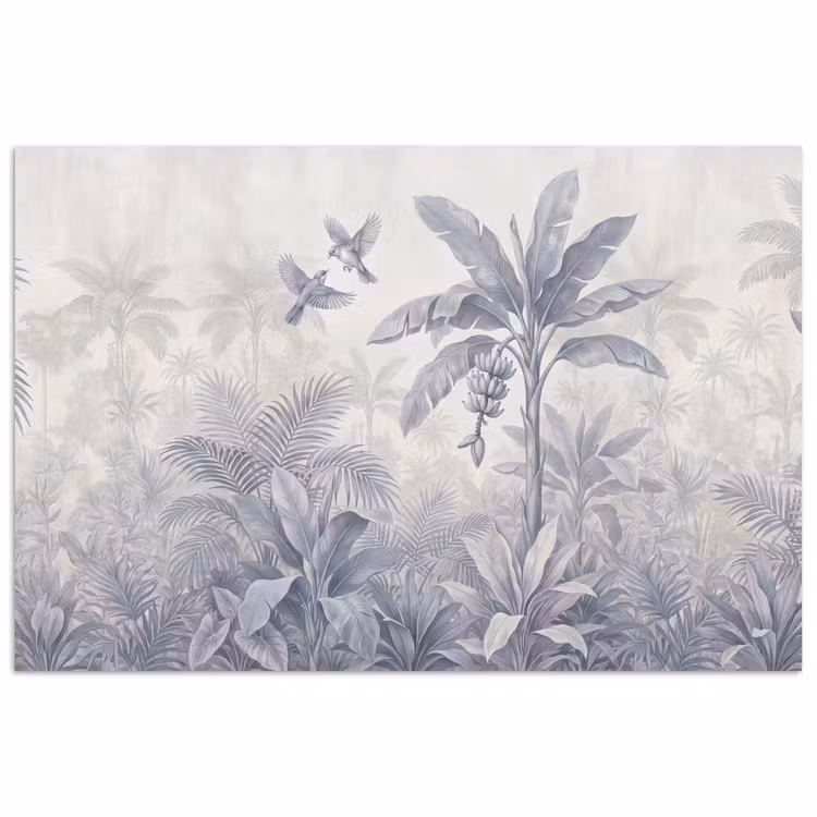 Poster - Natuur - Vogel - Jungle - Illustratie - Blauw — 1
