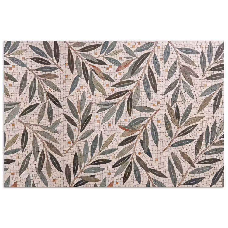 Poster - Plant - Blad - Mozaïek - Groen — 1