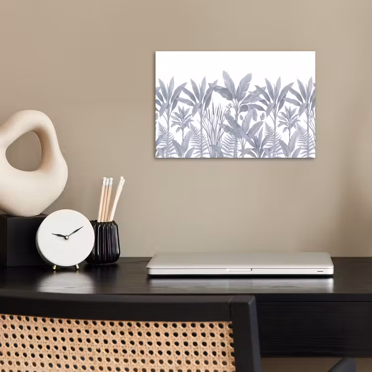 Poster - Planten - Bladeren - Natuur - Grijs — 2