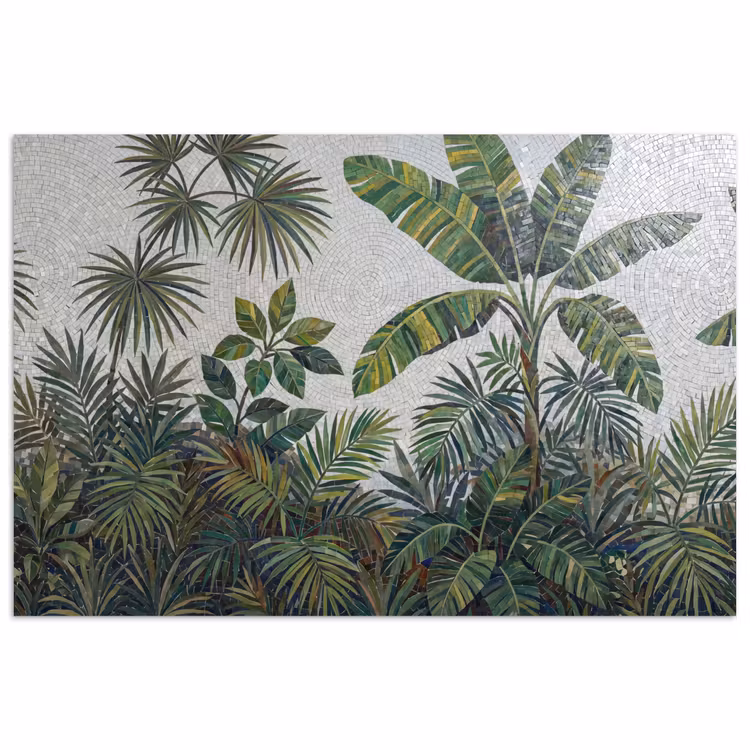 Poster - Planten - Tropisch - Mozaïek - Groen - Natuur — 1