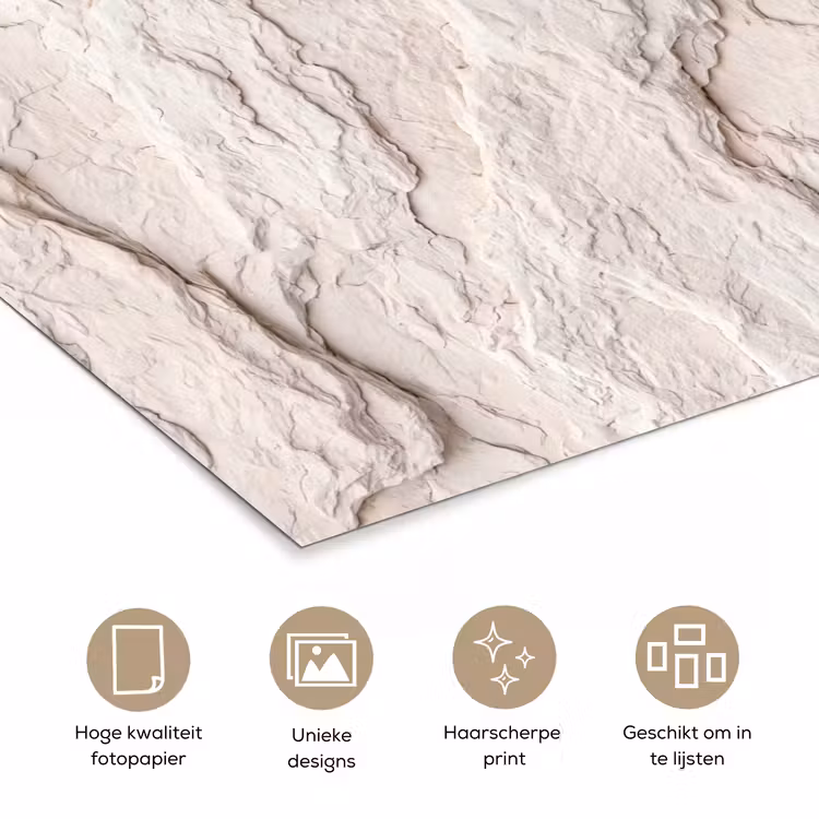 Poster - Rots - Structuur - Natuur - Beige - Abstract — 5