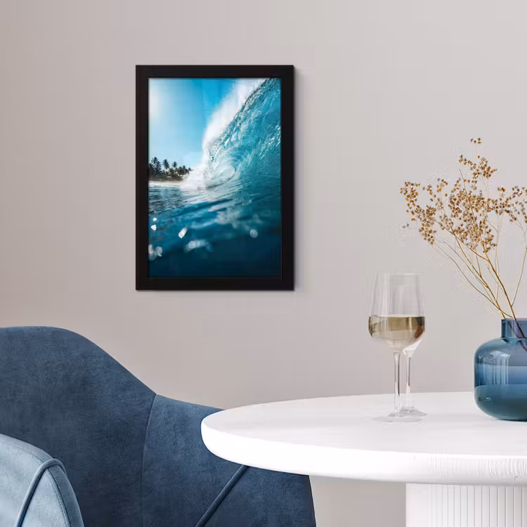 Poster met lijst - Oceaan - Golf - Strand - Natuur - Blauw — 2