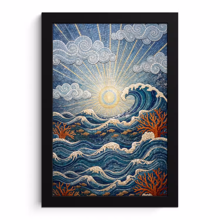 Poster met lijst - Onderwater - Koraal - Vis - Natuur - Kunst — 1