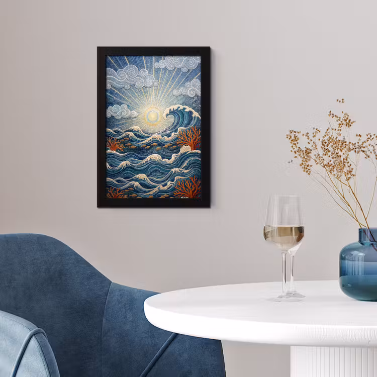 Poster met lijst - Onderwater - Koraal - Vis - Natuur - Kunst — 2