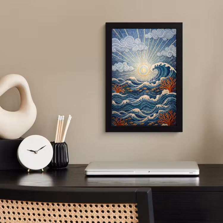 Poster met lijst - Onderwater - Koraal - Vis - Natuur - Kunst — 3