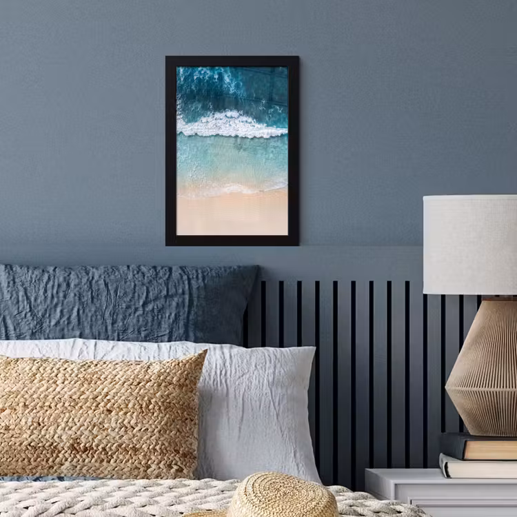 Poster met lijst - Strand - Zee - Golven - Natuur - Blauw — 4