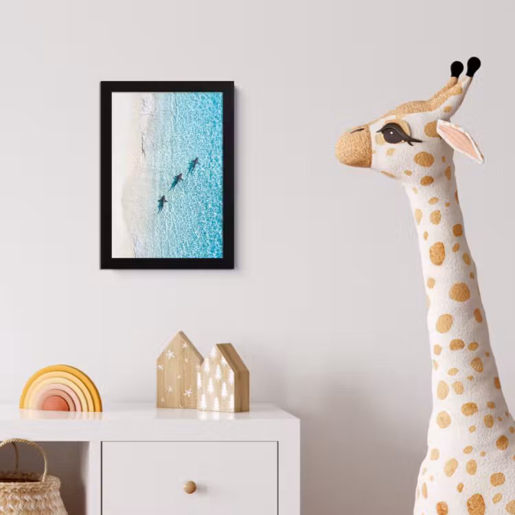 Poster met lijst - Vis - Oceaan - Strand - Turquoise - Natuur — 5