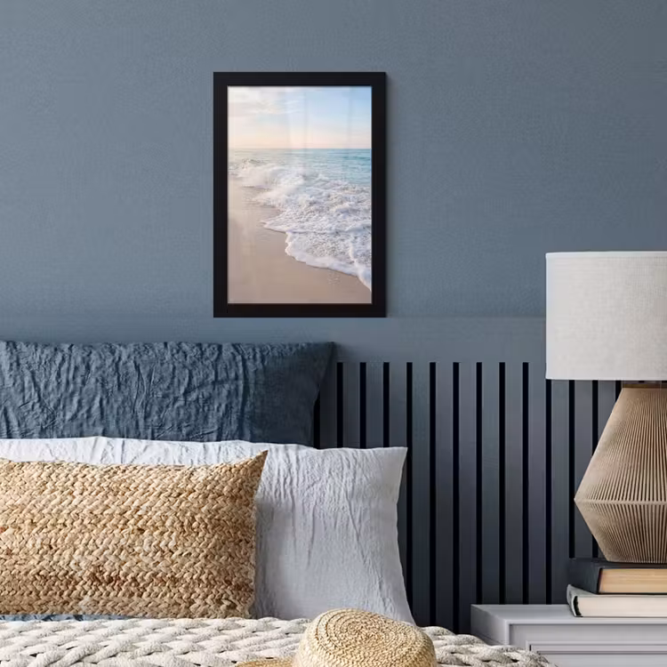 Poster met lijst - Zee - Golven - Strand - Natuur - Wit — 4