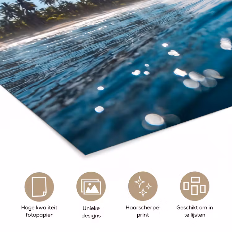 Poster - Oceaan - Golf - Strand - Natuur - Blauw — 5