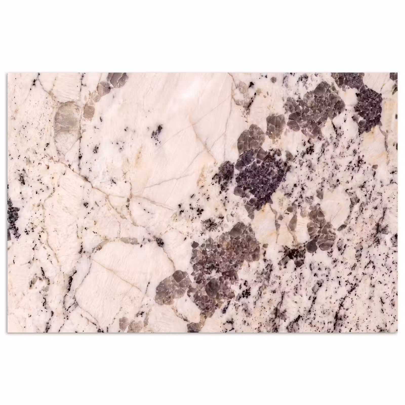 Poster - Natuursteen - Patroon - Abstract - Beige - Grijs — 1
