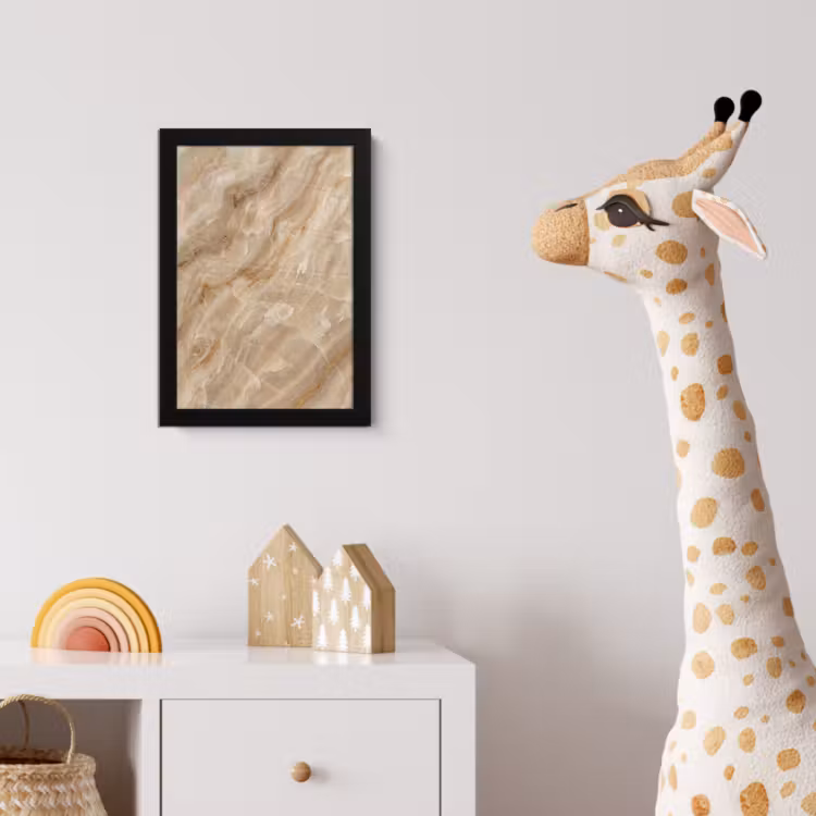 Poster met lijst - Steen - Ader - Natuur - Modern - Beige — 5
