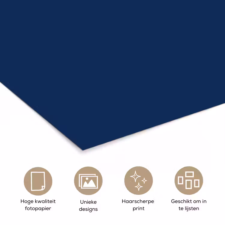 Poster - Midnight - Navy - Blauw — 5