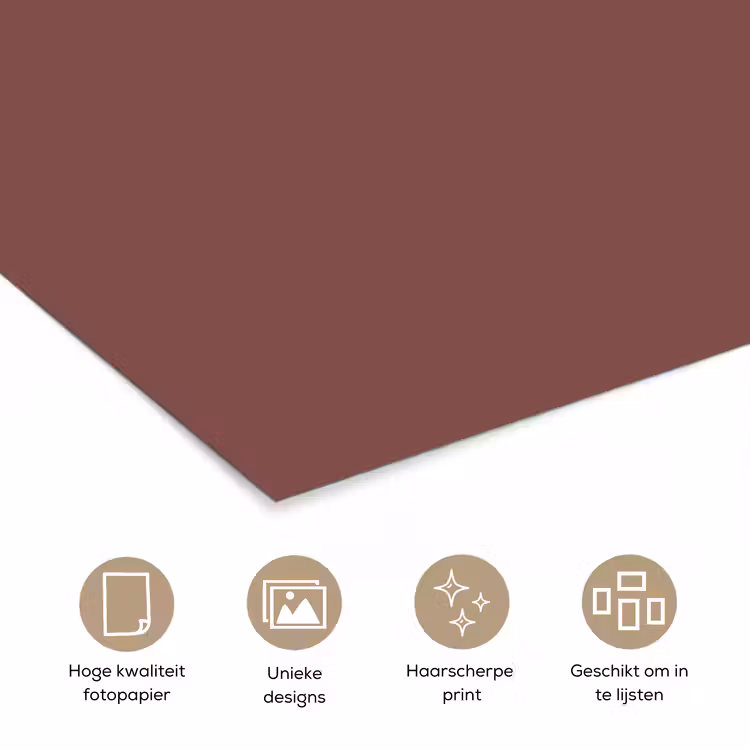 Poster - Muted - Raisin - Rood — 5