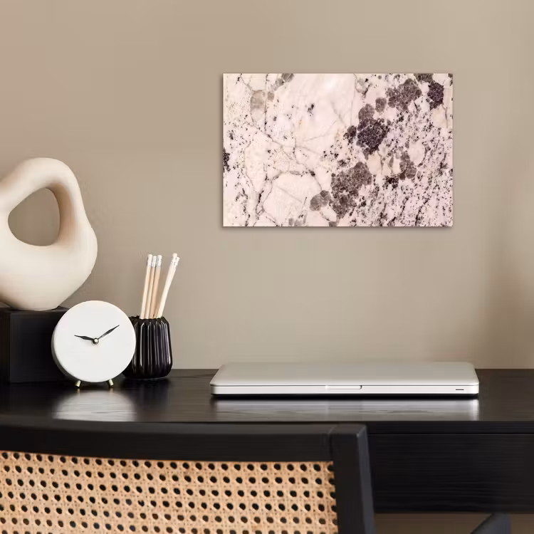 Poster - Natuursteen - Patroon - Abstract - Beige - Grijs — 2