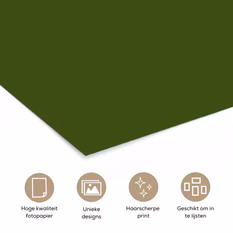 Poster - Olive - Drab - Groen — 5