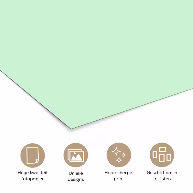 Poster - Pale - Mint - Groen — 5