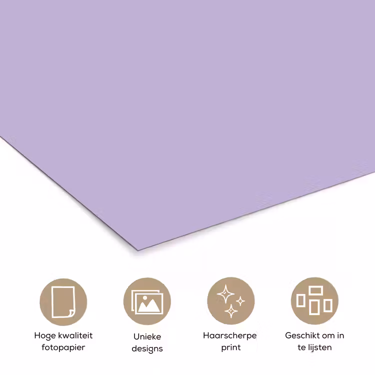 Poster - Pastel - Lilac - Paars — 5