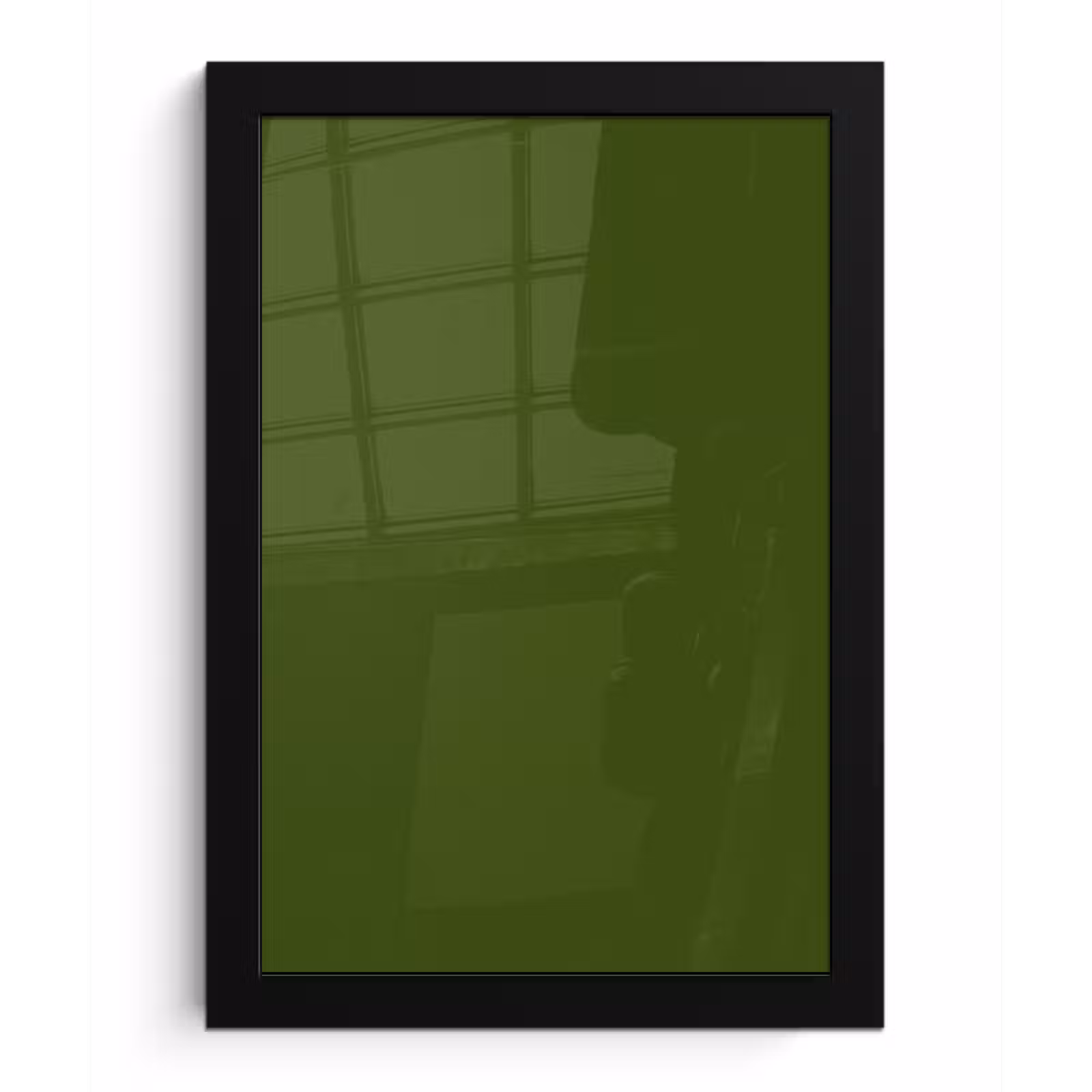 Poster met lijst - Olive - Drab - Groen — 1