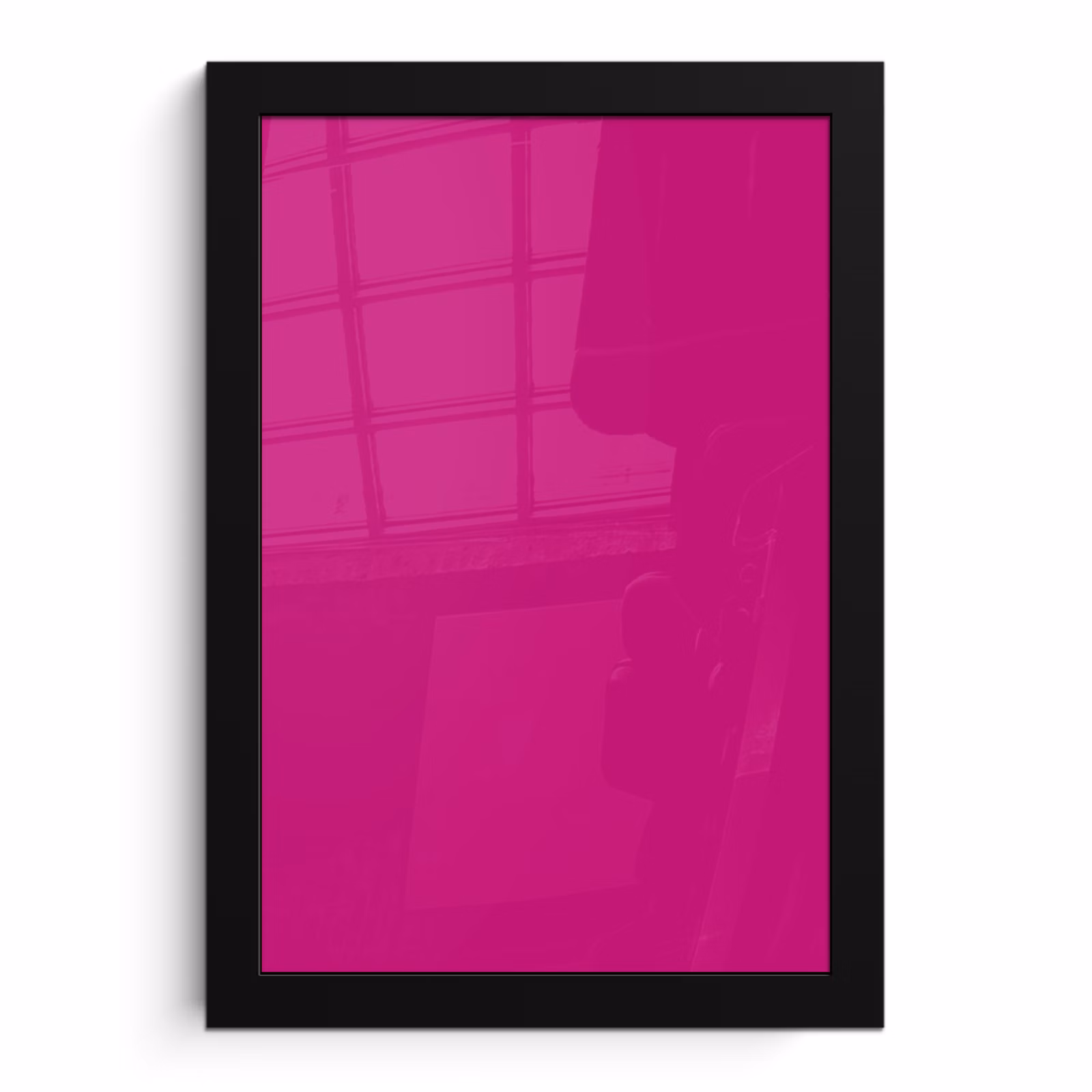 Poster met lijst - Velvet - Magenta - Roze — 1