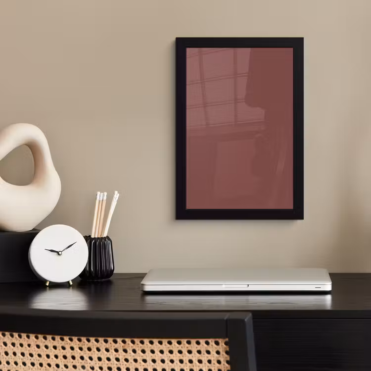 Poster met lijst - Muted - Raisin - Rood — 3