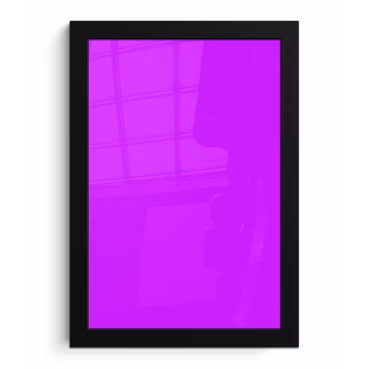 Poster met lijst - Neon - Orchid - Paars — 1