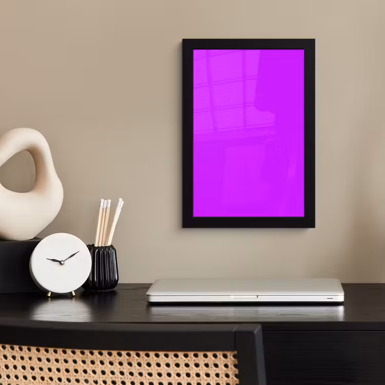Poster met lijst - Neon - Orchid - Paars — 3