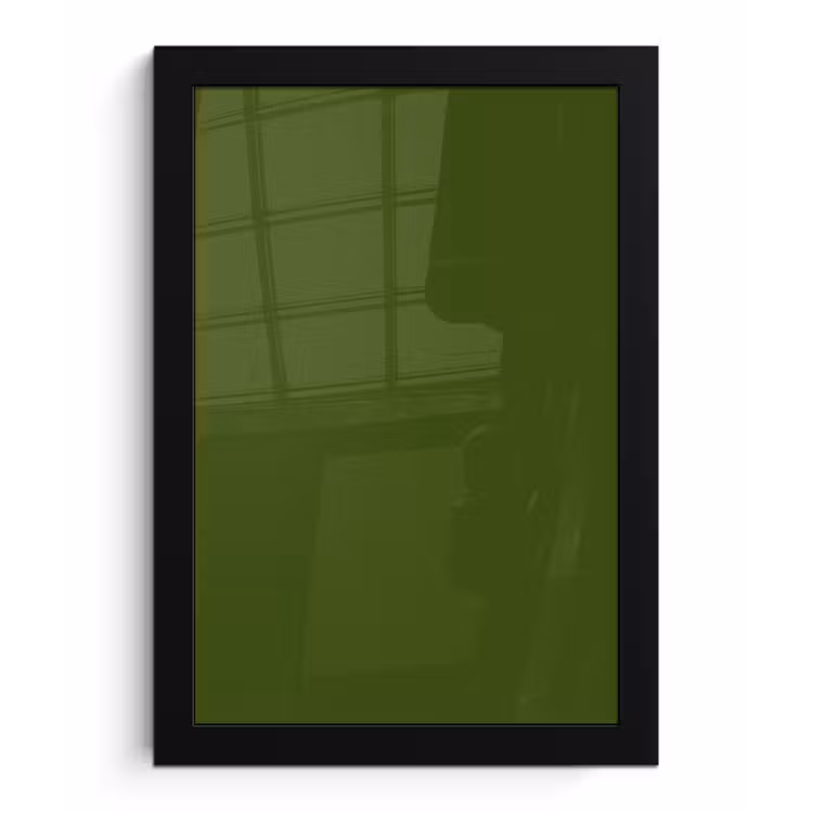 Poster met lijst - Olive - Drab - Groen — 1