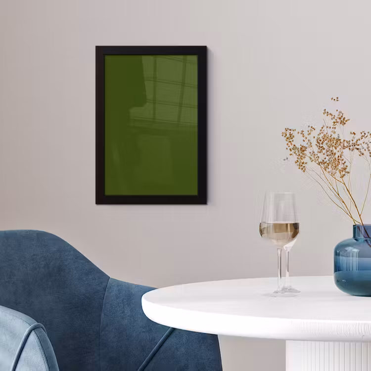 Poster met lijst - Olive - Drab - Groen — 2