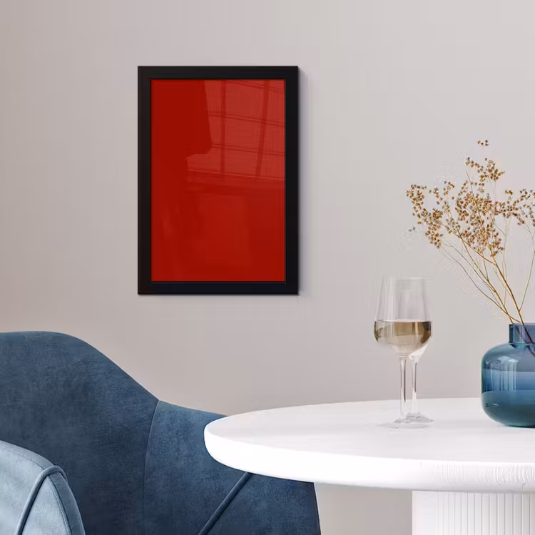 Poster met lijst - Oxblood - Maroon - Rood — 2