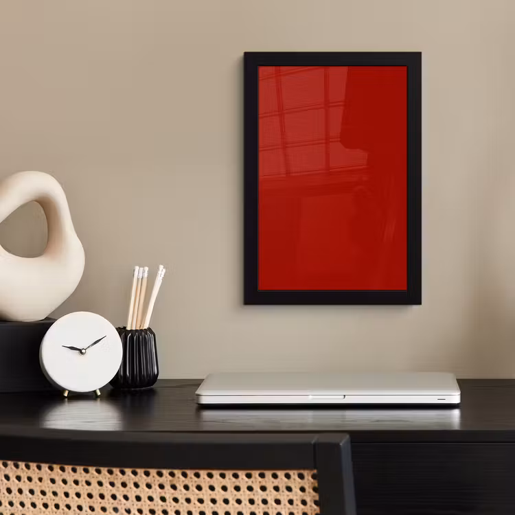 Poster met lijst - Oxblood - Maroon - Rood — 3