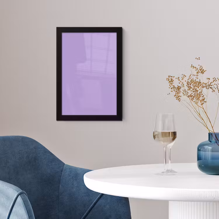 Poster met lijst - Soft - Lavender - Paars — 2