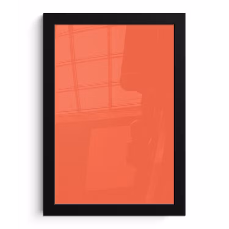 Poster met lijst - Sunset - Salmon - Oranje — 1