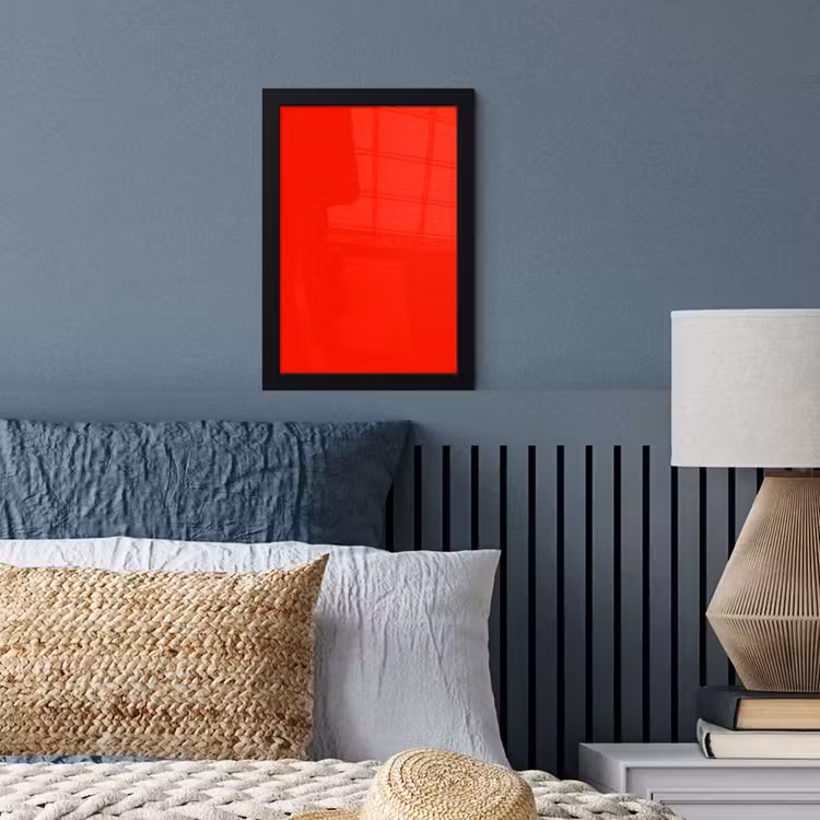 Poster met lijst - Vibrant - Vermilion - Rood — 4