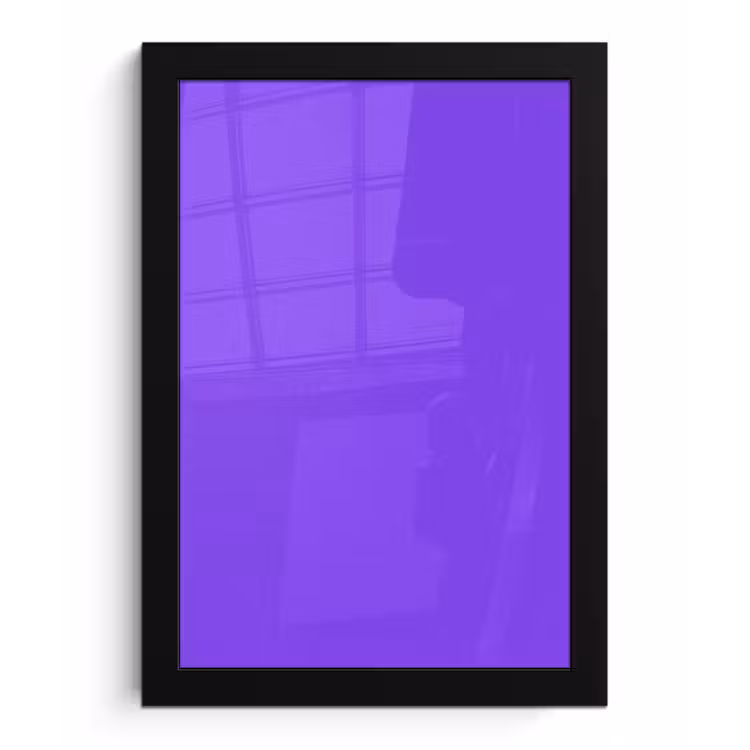 Poster met lijst - Vivid - Violet - Paars — 1