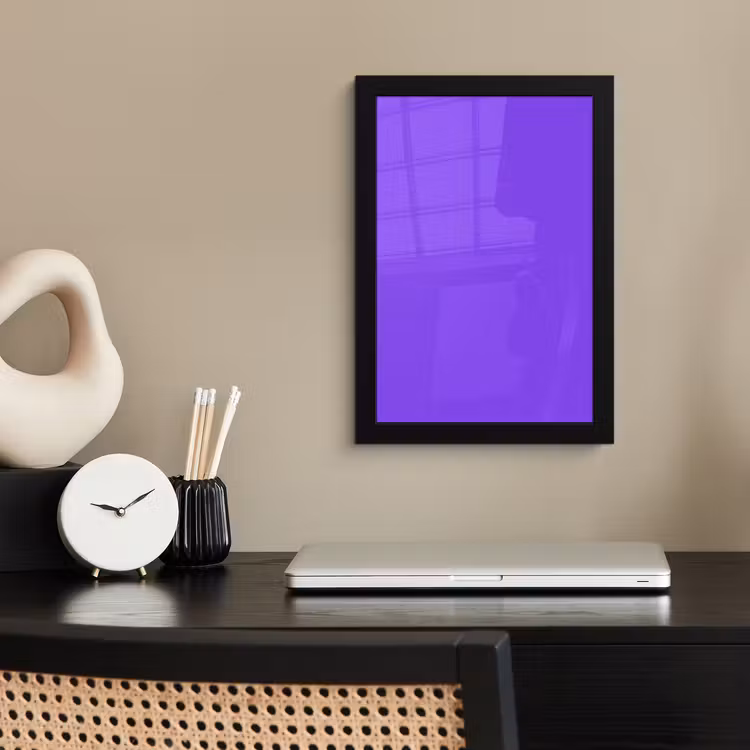 Poster met lijst - Vivid - Violet - Paars — 3