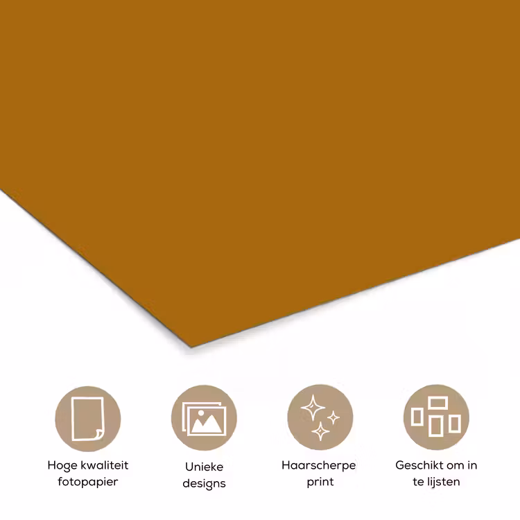 Poster - Ocre - Gold - Geel — 5
