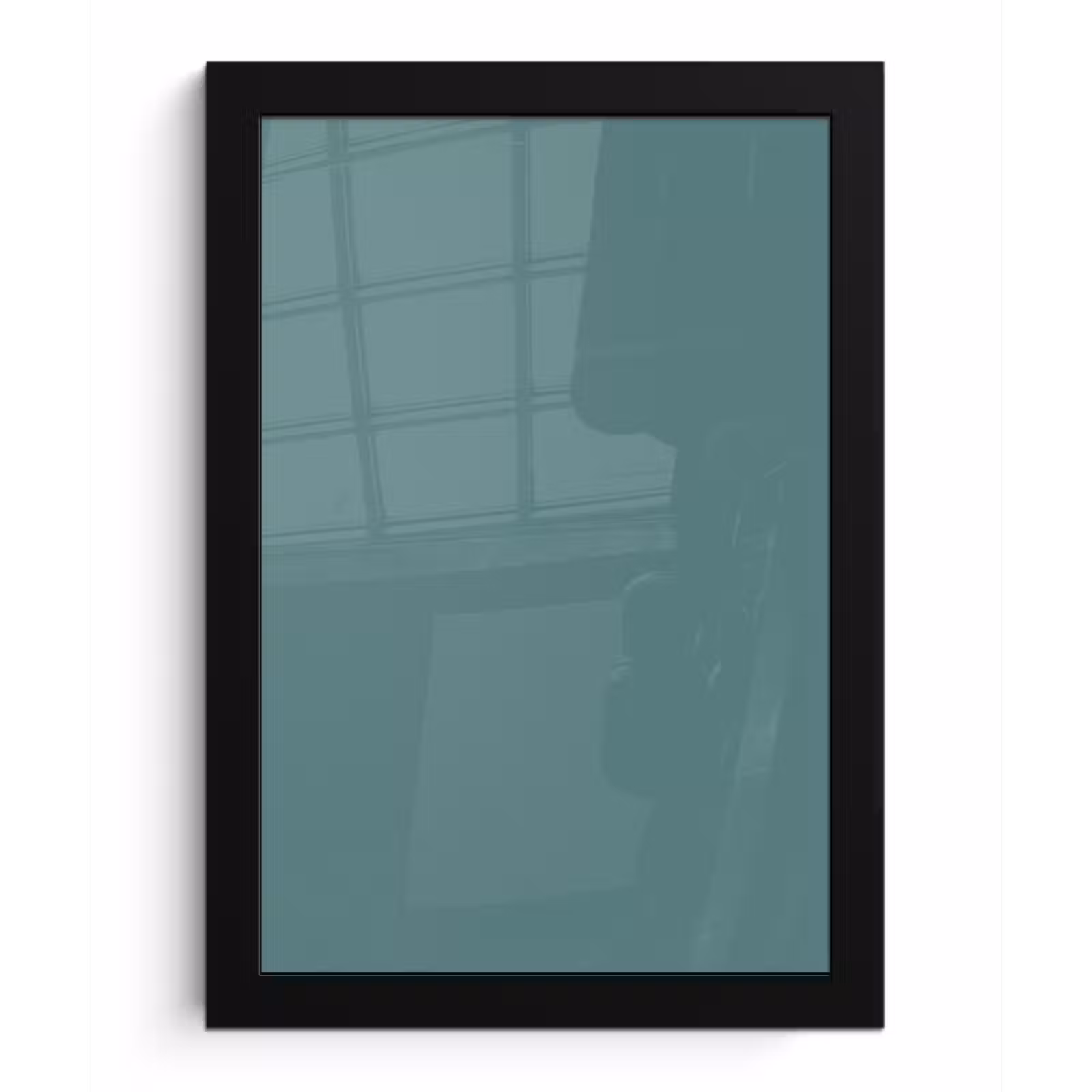 Poster met lijst - Serene - Teal - Blauw — 1