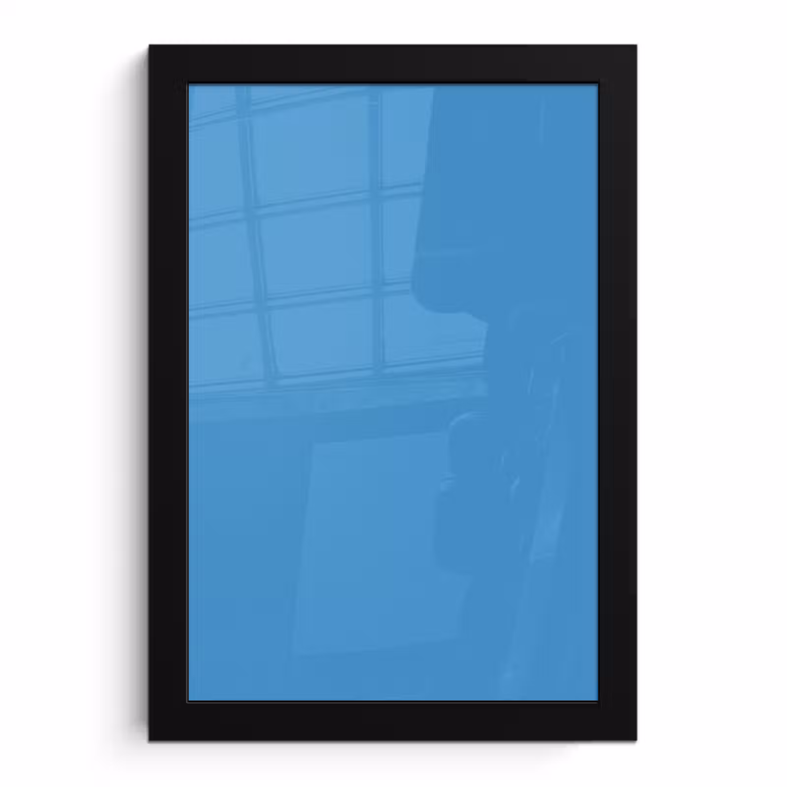 Poster met lijst - Steel - Blue - Blauw — 1
