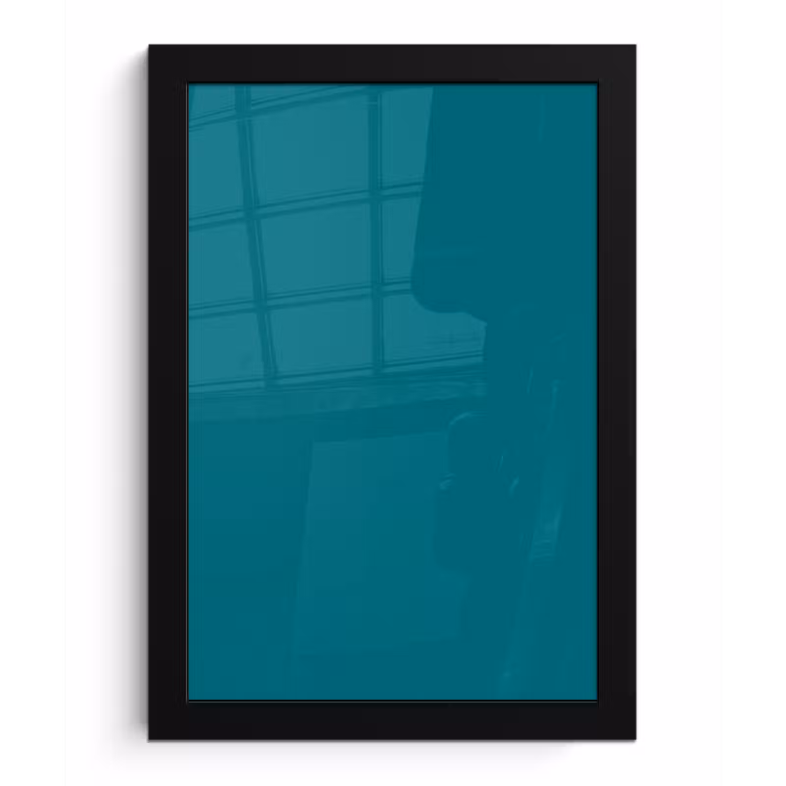 Poster met lijst - Tropical - Peacock - Blauw — 1