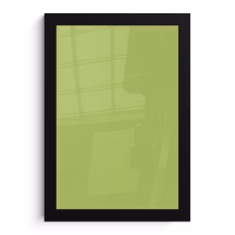 Poster met lijst - Lime - Glow - Groen — 1