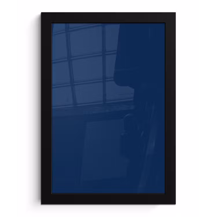 Poster met lijst - Midnight - Navy - Blauw — 1