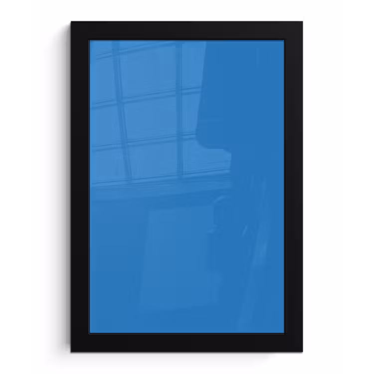 Poster met lijst - Royal - Blue - Blauw — 1