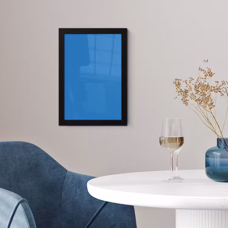 Poster met lijst - Royal - Blue - Blauw — 2